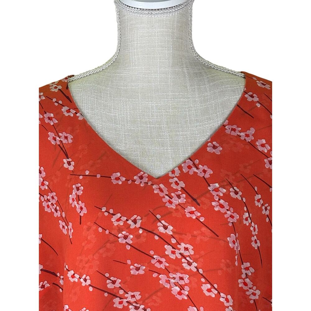 CAbi Blouses Set Bundle Lot of 2 Womens L Freedom Flag Cherry Blossom 5516 5712 - Picture 12 of 16